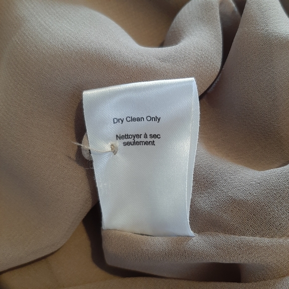 Aritzia T. Babaton 100% Silk Dress, Taupe, Size Small - Picture 11 of 16